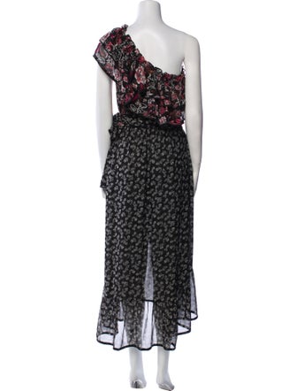 MISA Los Angeles Floral Print Long Dress