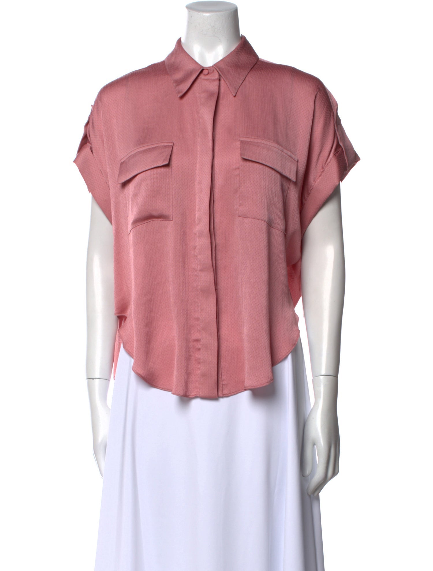 MISA Los Angeles Short Sleeve Button-Up Top w/ Tags