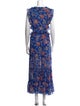MISA Los Angeles Floral Print Long Dress