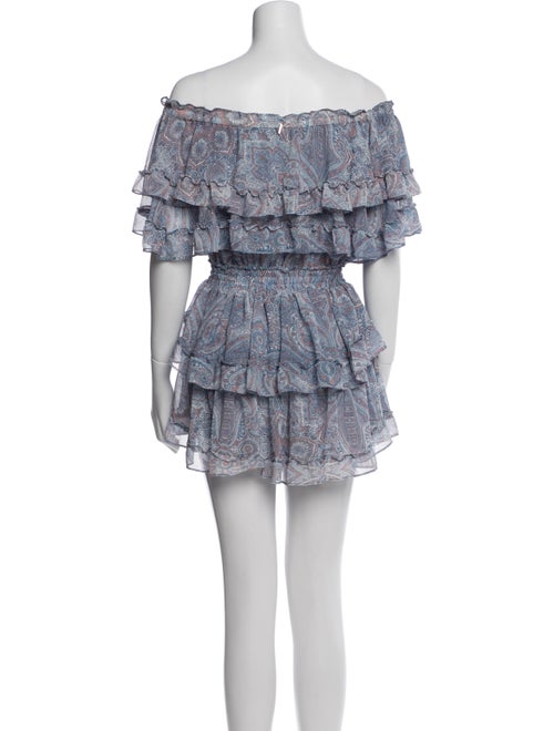 MISA Los Angeles Paisley Print Mini Dress