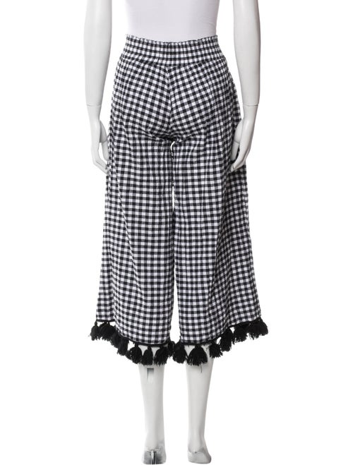 MISA Los Angeles Plaid Print Wide Leg Pants