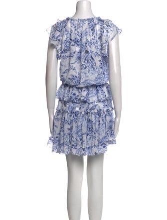 MISA Los Angeles Floral Print Mini Dress