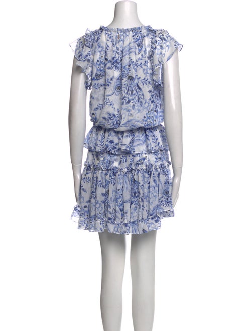 MISA Los Angeles Floral Print Mini Dress