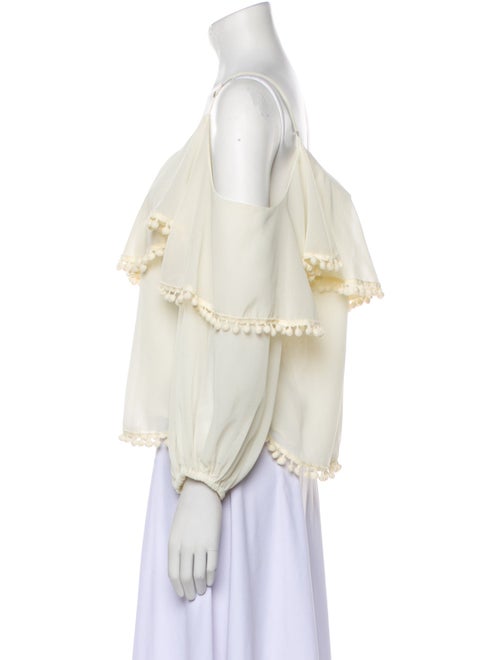 MISA Los Angeles Off-The-Shoulder Three-Quarter Sleeve Blouse