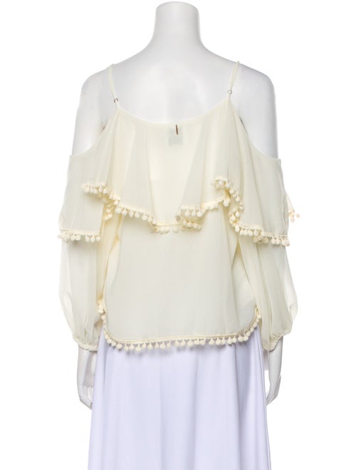 MISA Los Angeles Off-The-Shoulder Three-Quarter Sleeve Blouse