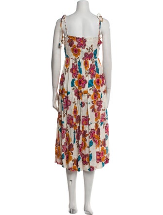 MISA Los Angeles Floral Print Midi Length Dress