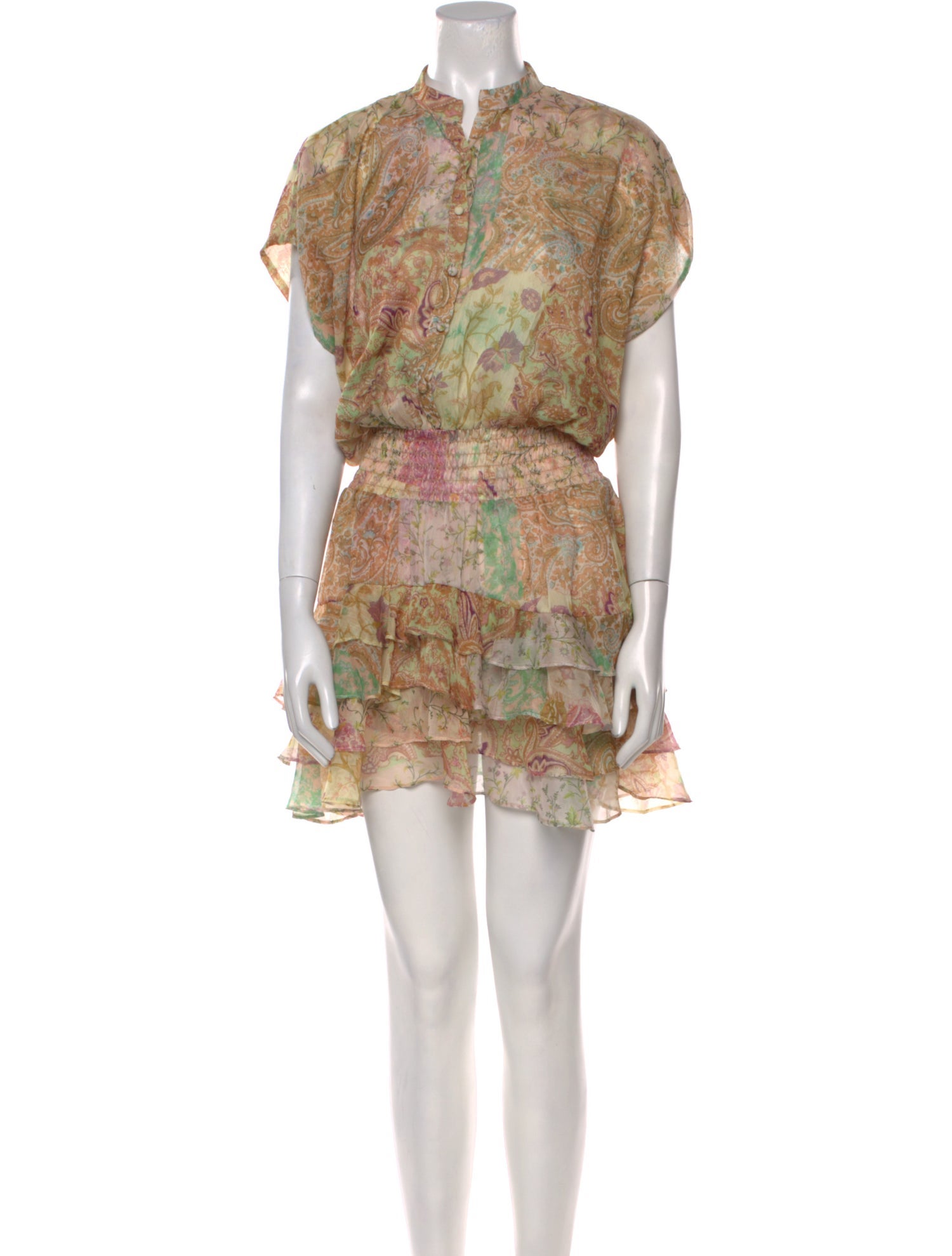 MISA Los Angeles Floral Print Mini Dress