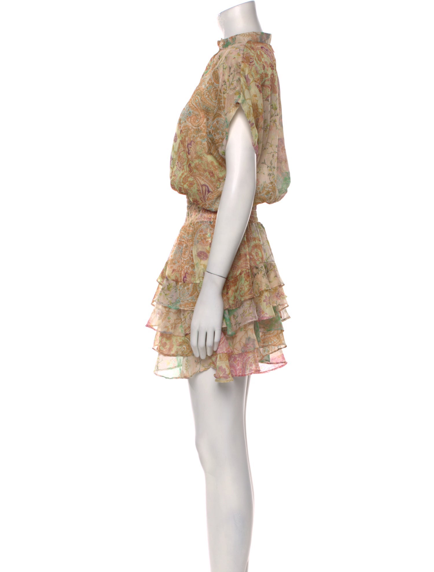 MISA Los Angeles Floral Print Mini Dress