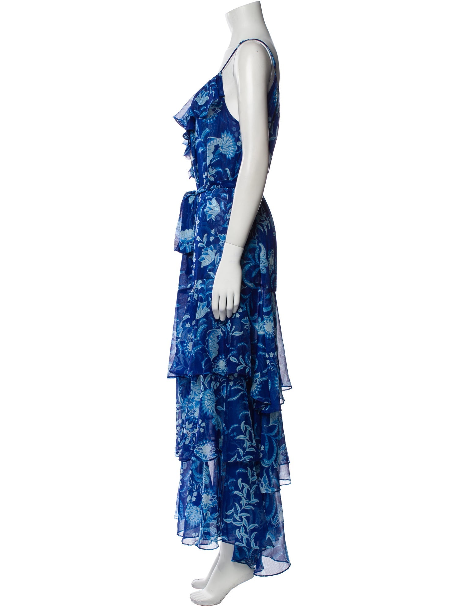 MISA Los Angeles Floral Print Long Dress w/ Tags