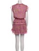MISA Los Angeles Floral Print Mini Dress