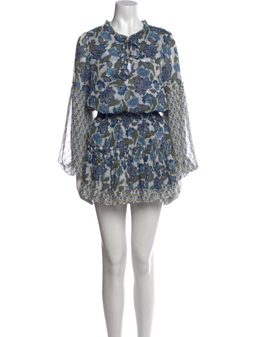 MISA Los Angeles Floral Print Mini Dress