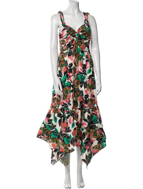 MISA Los Angeles Floral Print Long Dress