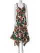 MISA Los Angeles Floral Print Long Dress
