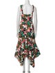 MISA Los Angeles Floral Print Long Dress