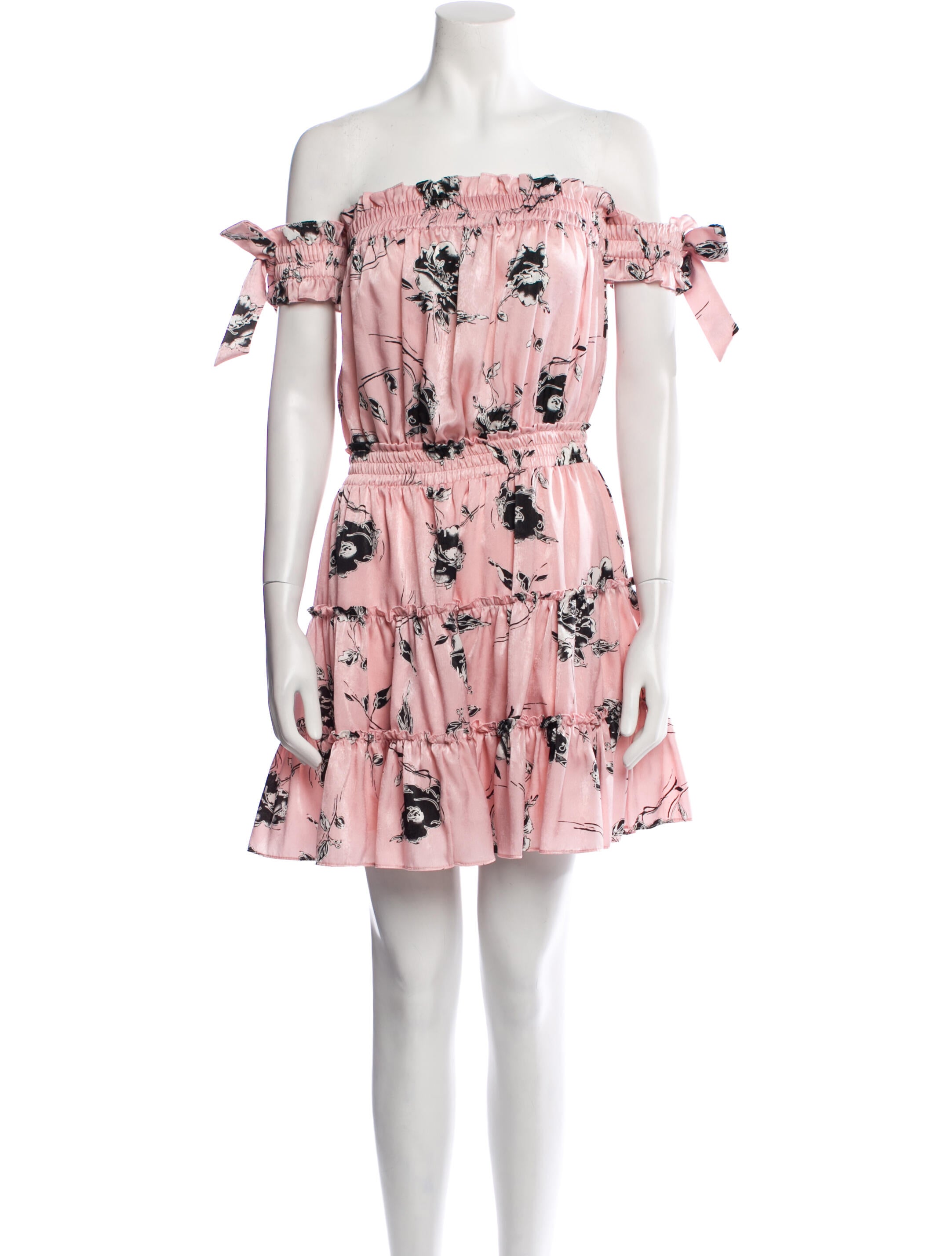 MISA Los Angeles Floral Print Mini Dress