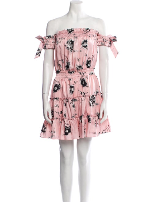 MISA Los Angeles Floral Print Mini Dress