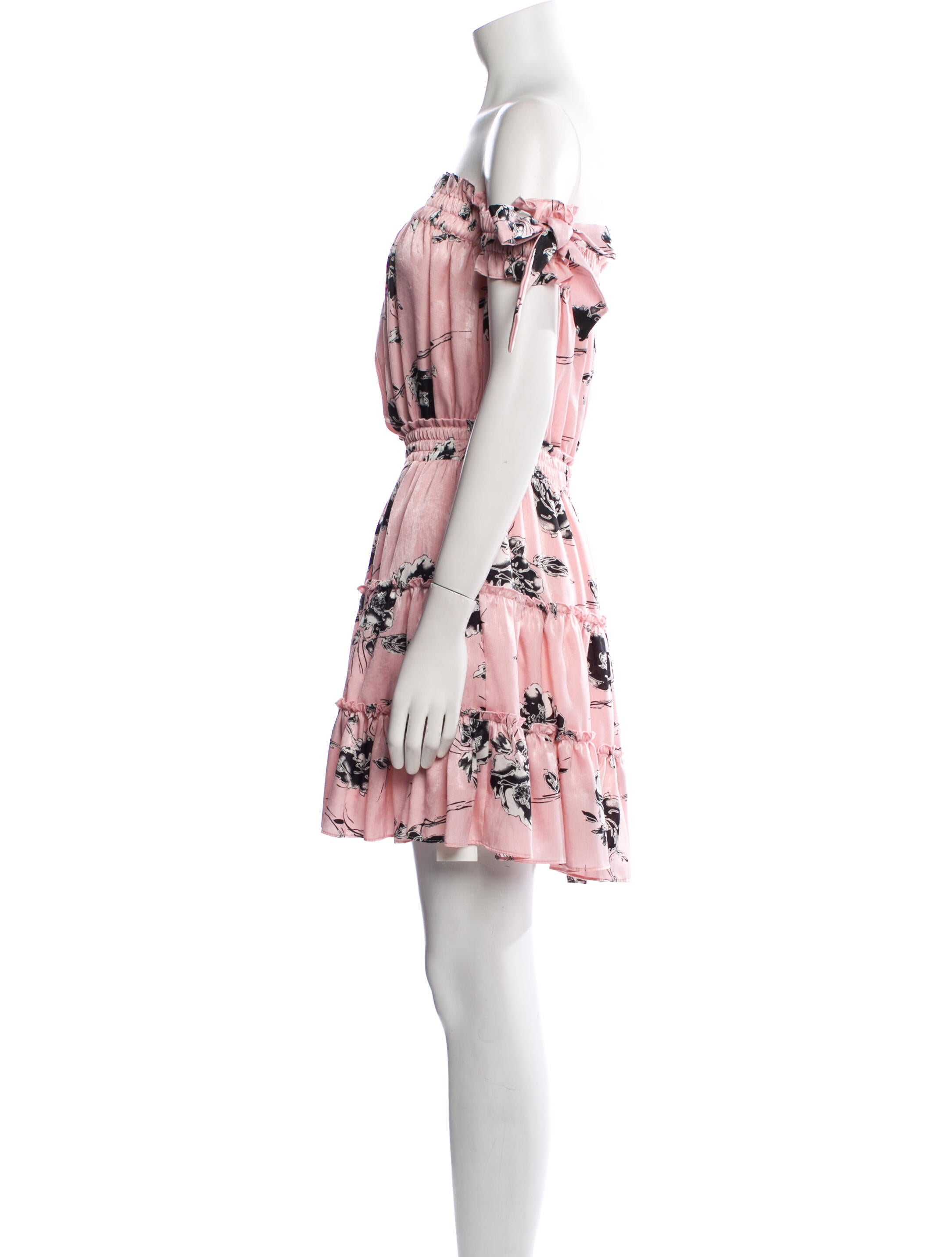 MISA Los Angeles Floral Print Mini Dress