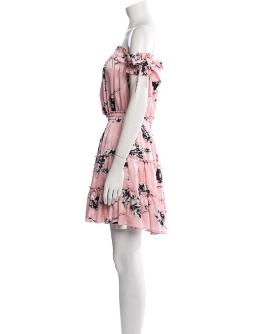 MISA Los Angeles Floral Print Mini Dress