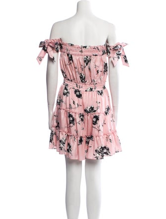 MISA Los Angeles Floral Print Mini Dress