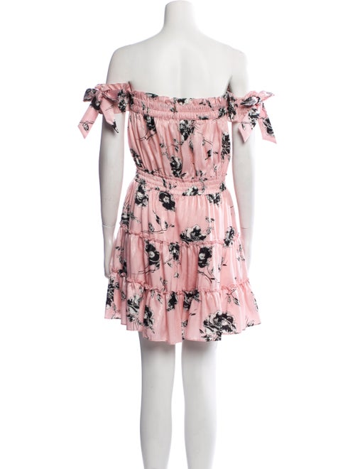 MISA Los Angeles Floral Print Mini Dress