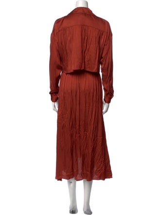 MISA Los Angeles V-Neck Midi Length Dress