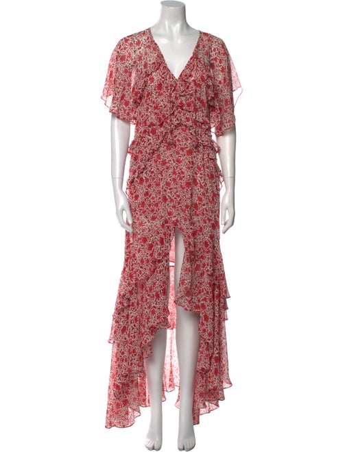 MISA Los Angeles Floral Print Long Dress