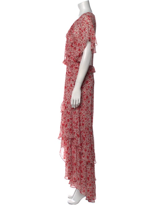MISA Los Angeles Floral Print Long Dress