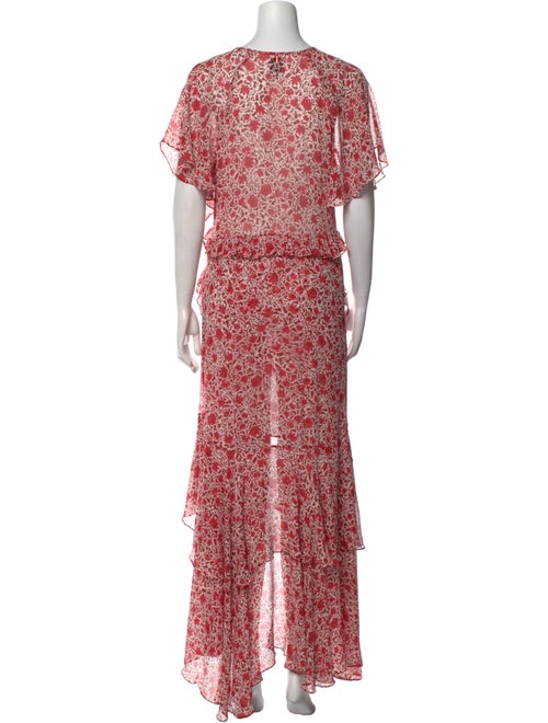 MISA Los Angeles Floral Print Long Dress