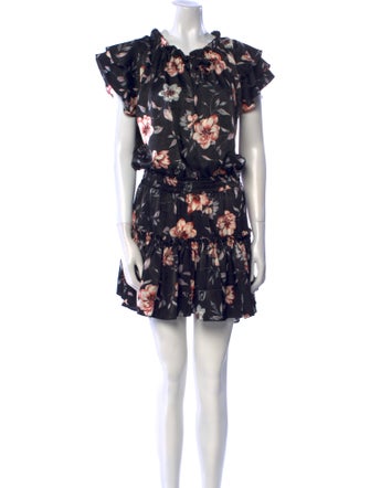 MISA Los Angeles Floral Print Mini Dress