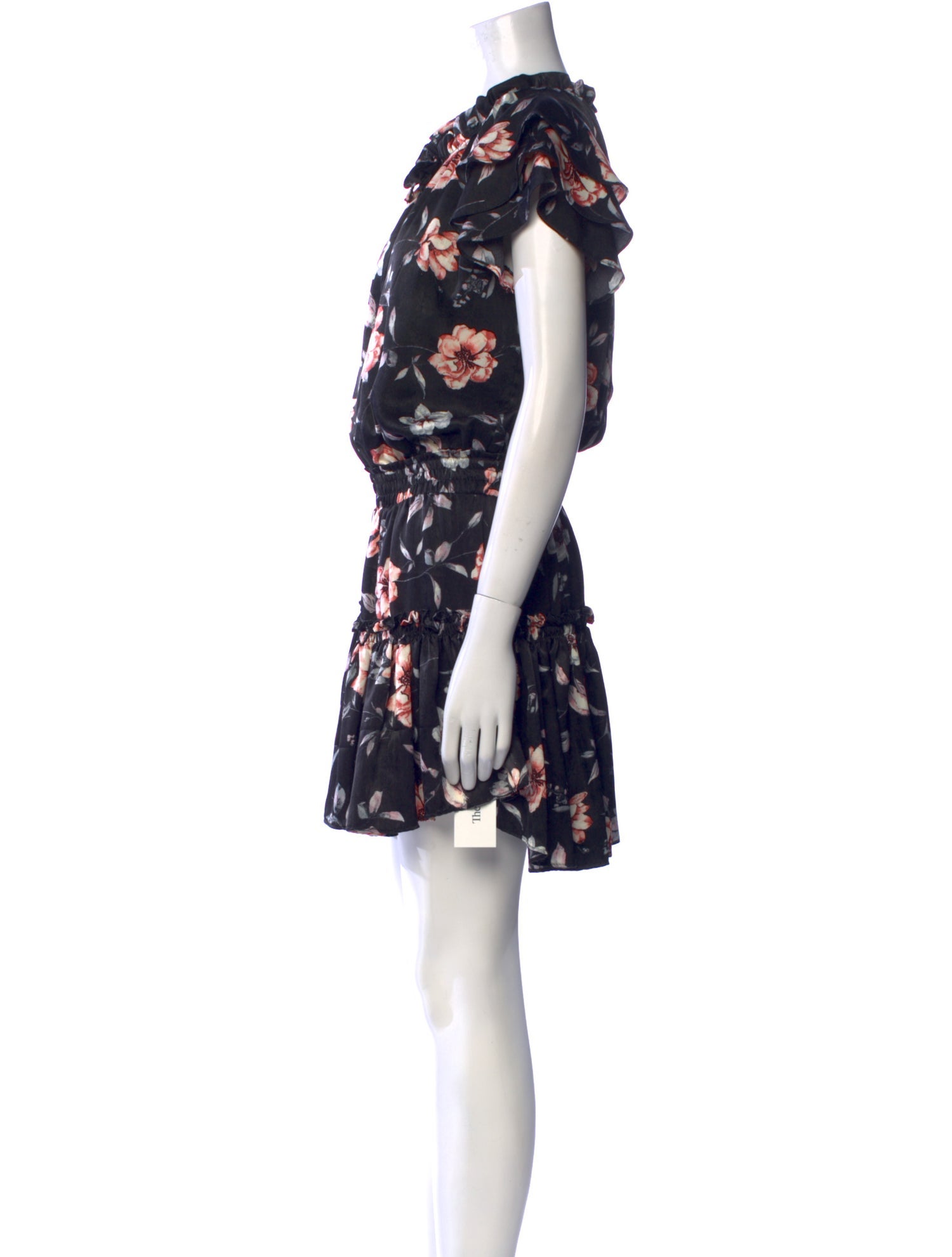 MISA Los Angeles Floral Print Mini Dress