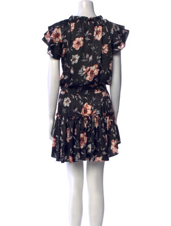 MISA Los Angeles Floral Print Mini Dress