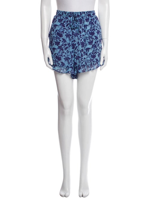 MISA Los Angeles Floral Print Mini Shorts