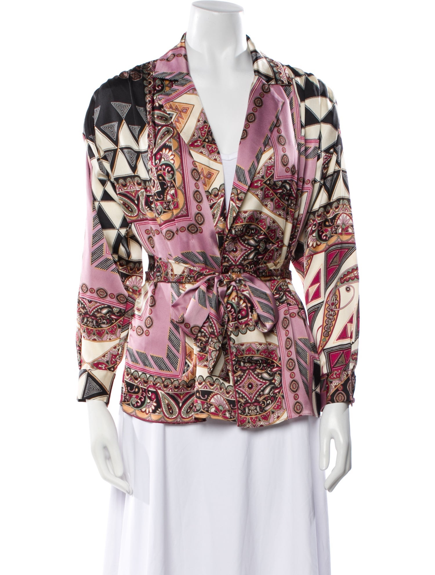 MISA Los Angeles Printed Blazer