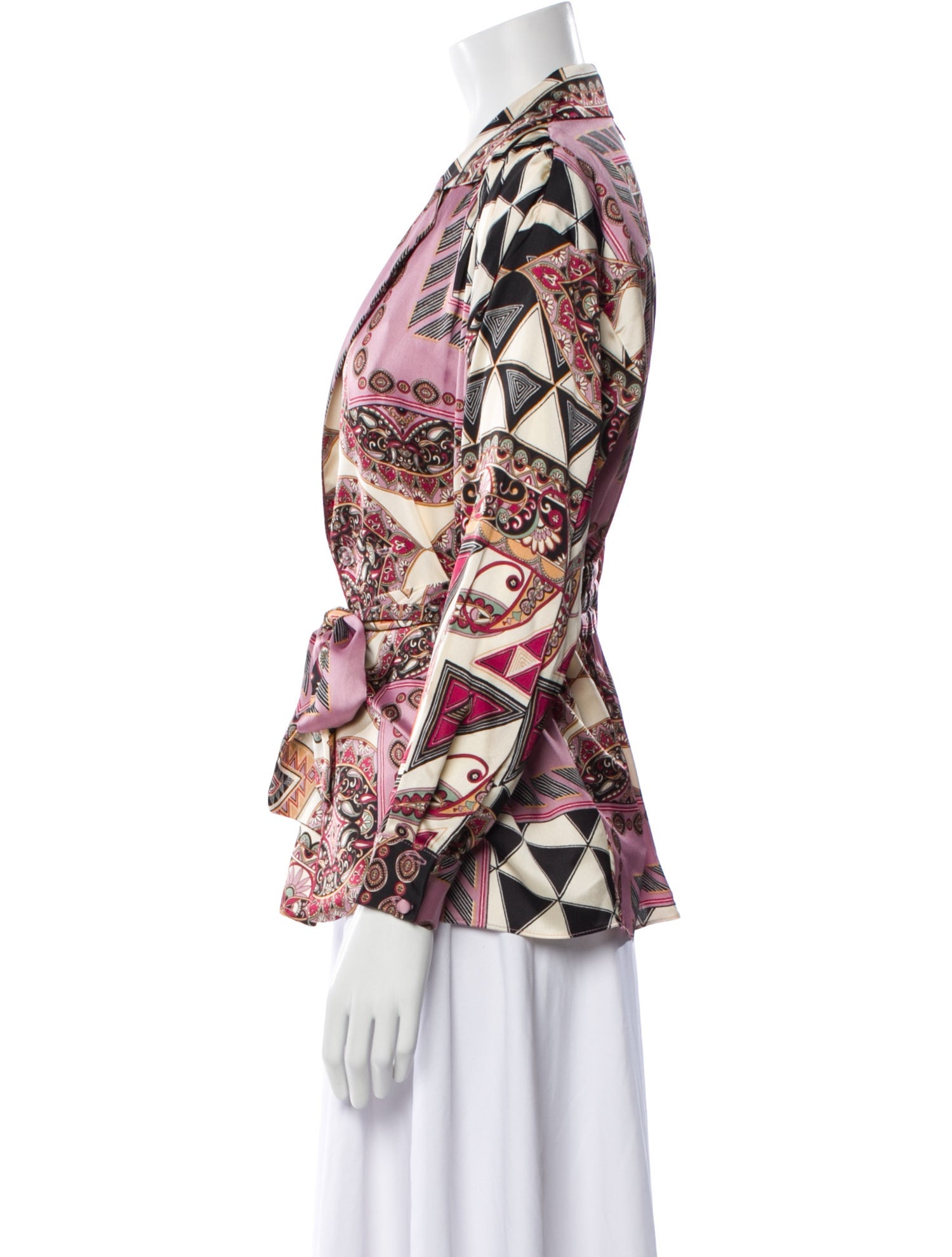 MISA Los Angeles Printed Blazer