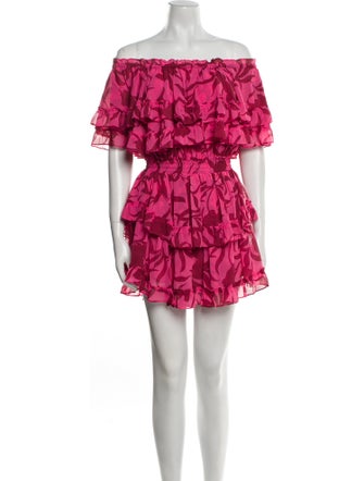 MISA Los Angeles Printed Mini Dress