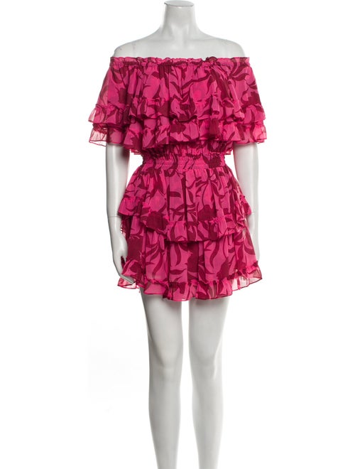 MISA Los Angeles Printed Mini Dress