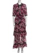 MISA Los Angeles Floral Print Long Dress