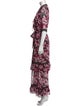 MISA Los Angeles Floral Print Long Dress