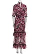 MISA Los Angeles Floral Print Long Dress
