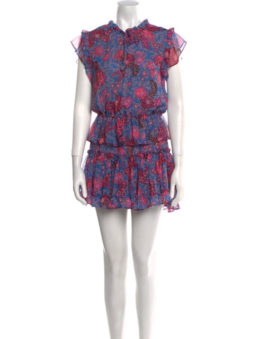 MISA Los Angeles Floral Print Mini Dress