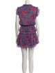 MISA Los Angeles Floral Print Mini Dress