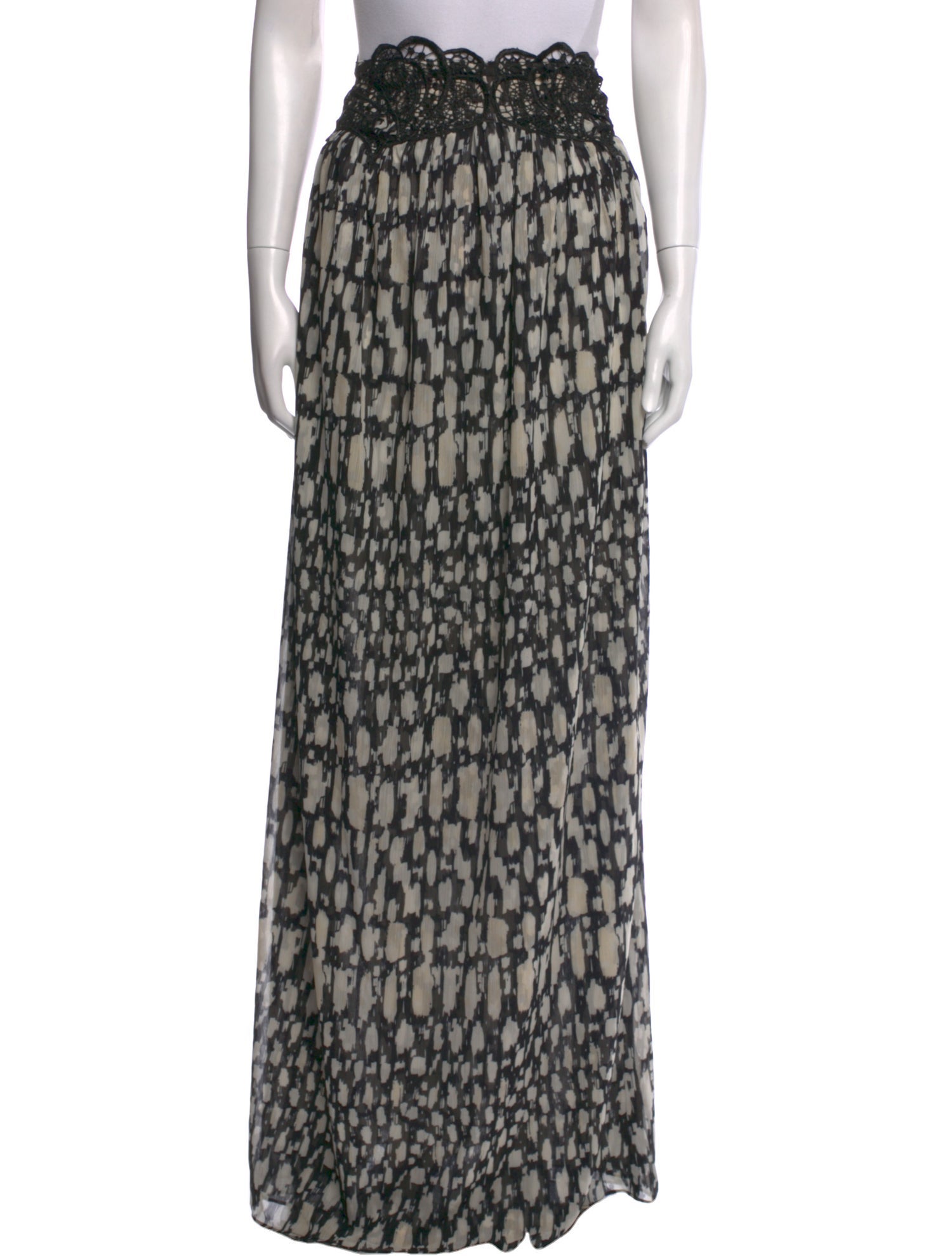 MISA Los Angeles Printed Long Skirt