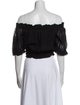 MISA Los Angeles Off-The-Shoulder Short Sleeve Crop Top