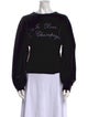 MISA Los Angeles Velour Graphic Print Sweatshirt