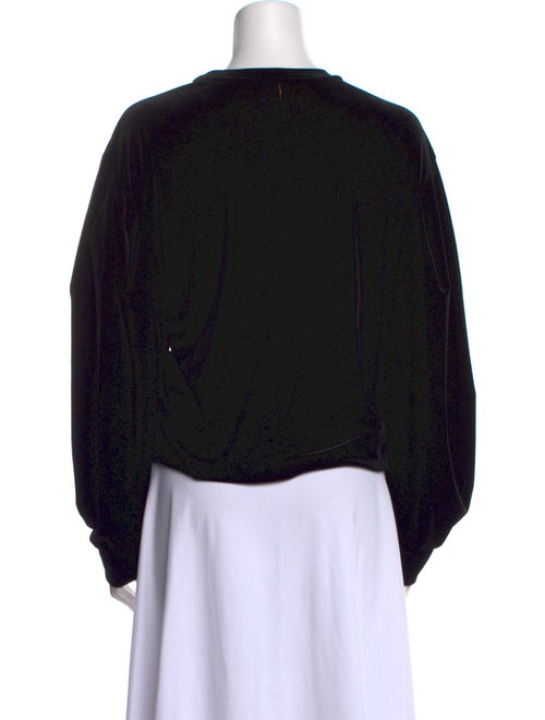 MISA Los Angeles Velour Graphic Print Sweatshirt