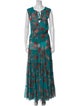 MISA Los Angeles Floral Print Long Dress