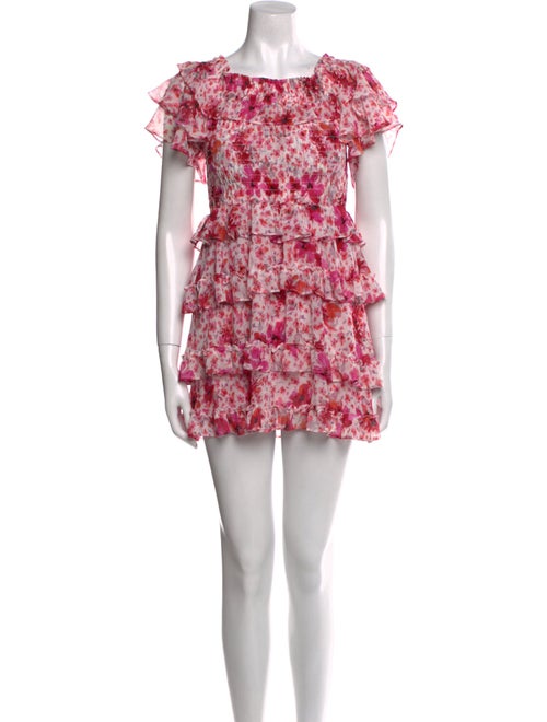 MISA Los Angeles Floral Print Mini Dress