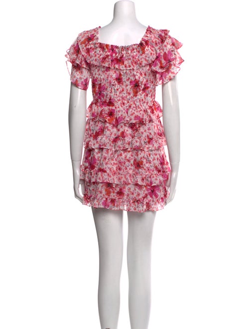 MISA Los Angeles Floral Print Mini Dress