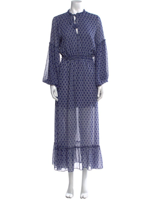 MISA Los Angeles Printed Long Dress