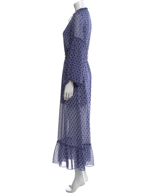 MISA Los Angeles Printed Long Dress